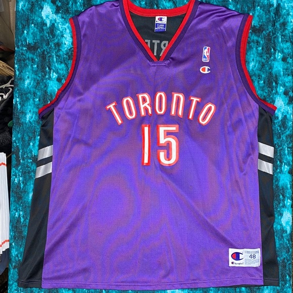 Vtg Vince Carter Jersey Champion Toronto Raptors - Picture 3 of 12